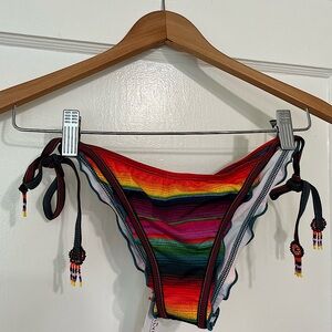 PilyQ Swim String Bikini Bottoms. NWT.
